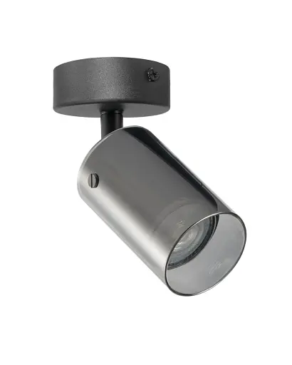 Світильник поворотний, спот Goldlux 328304 Smoky GU10 1x10W IP20 Чорний - фото 1