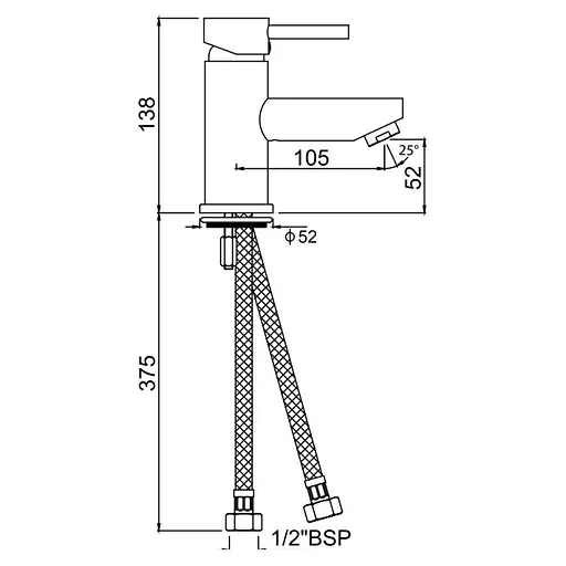 Смеситель для умывальника Jaquar Florentine FLR-CHR-5001B Хром - фото 2