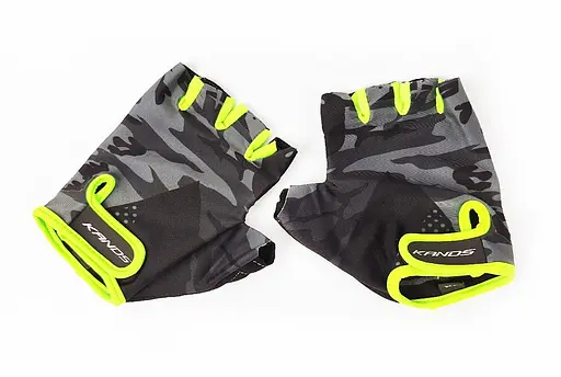 Велорукавиці Kands AL-1460 з короткими пальцями M Black-Light green (G0000069) - фото 3