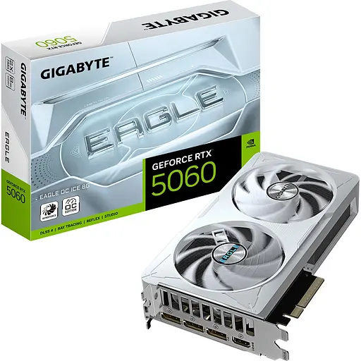 Відеокарта Gigabyte GeForce RTX 5060 Eagle OC Ice 8G (GV-N5060EAGLEOC ICE-8GD) EU [133899]
