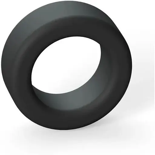 Эрекционное кольцо широкое Love To Love Cool Ring - Black Onyx