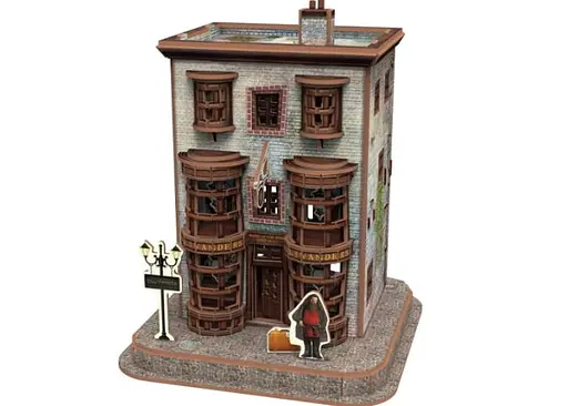 Пазл 4D Puzz 3D Магазин волшебных палочек Оливандер Гарри Поттер Ollivander Wand Shop Set 3D puzzle 66 эл. (4dpuz004) - фото 4