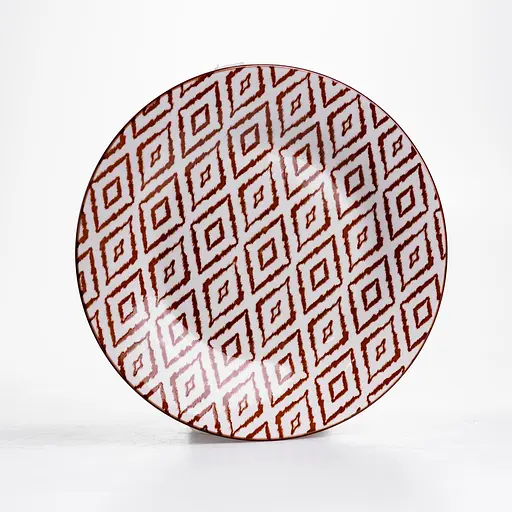 Столовий сервіз золотий на 6 персон 24 предмети набір порцелянових тарілок для сервірування столу сервіз тарілок Коричневий Yiwu HP-HK-A10 - фото 5