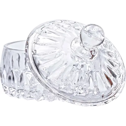 Конфета Yiwu из толстого стекла Plantica с крышкой 14 см HP-4-124 - фото 2