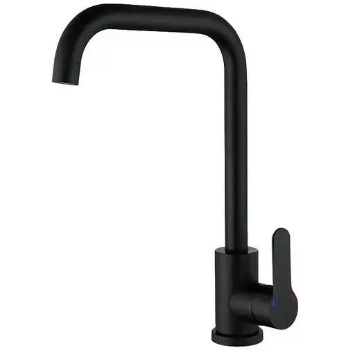 Смеситель для кухни Zerix DAX-011-G Black ZX4818 Черный матовый - фото 1