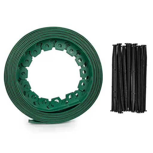 Бордюр газонний Bradas EASY BORDER 40 мм х 10 м з комплектом кілків зелений OBEGR4010SET - фото 2