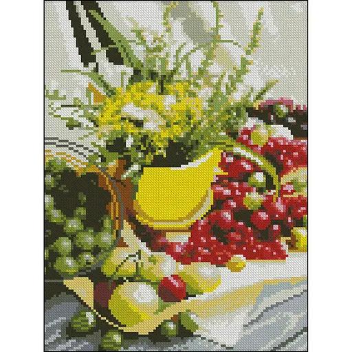 Алмазная мозаика Strateg ПРЕМИУМ Волшебная композиция без подрамника размером 30х40 см (ZAV3040-54) - фото 1