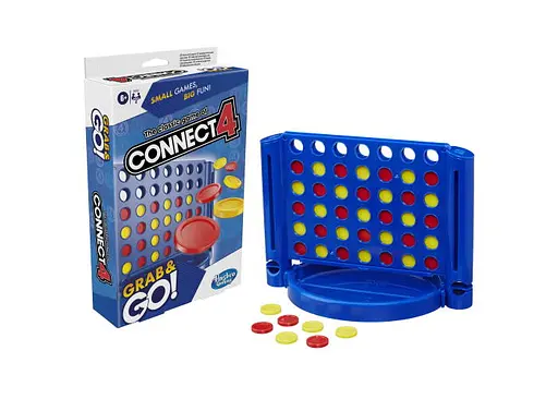 Настольная игра Hasbro Собери 4-ку (Четыре в ряд). Дорожная версия (Connect 4 Travel) (F8253) - фото 5