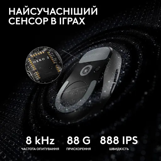 Миша Logitech G Pro X Superlight 2 LightSpeed Wireless Black (910-006630) - фото 4