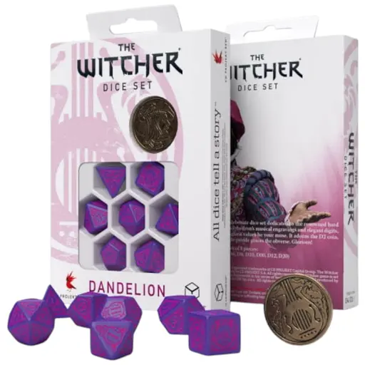 Набор кубиков The Witcher Dice Set. Dandelion - The Conqueror of Hearts , 7 шт. (SWDA3R)