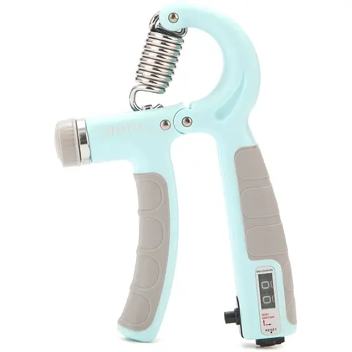 Еспандер кістьовий Cornix 5-60 кг з регульованим навантаженням та лічильником XR-0266 Mint/Grey - фото 1