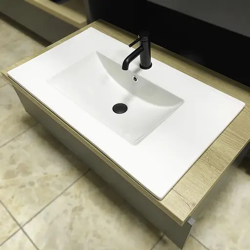 Умивальник VBI Ferrara 80 white врізний VBI-018044, Білий - фото 1