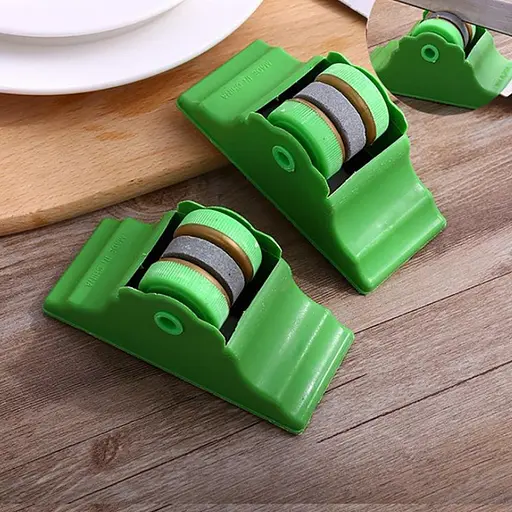 Точилка універсальна для ножів та ножиць кругла на підставці 12.5 см, Kitchen Master 84111 - фото 7