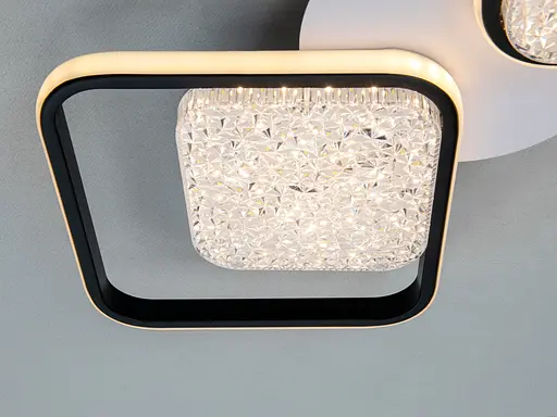 Люстра стельова Diasha LED біла чорна 130W димер - фото 4