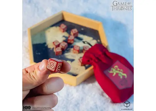 Набор кубиков Game of Thrones. Lannister 10xD6 Dice Set (10 шт.) (GOT/00190166/2025/2/B) - фото 4