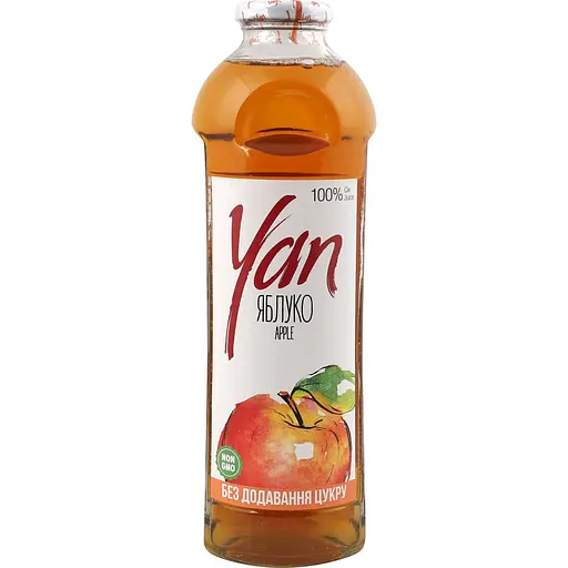 Сік Yan яблучний без цукру 0,93л