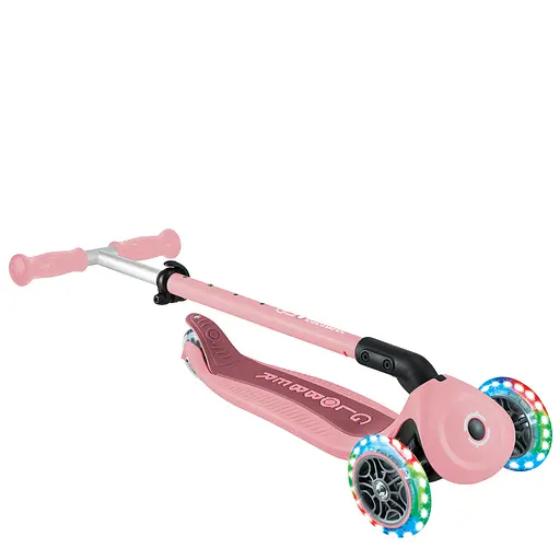 Самокат Globber Go Up Active Lights 360 колеса світяться до 20/50кг від 1 року пастельно-рожевий (749-310) - фото 14