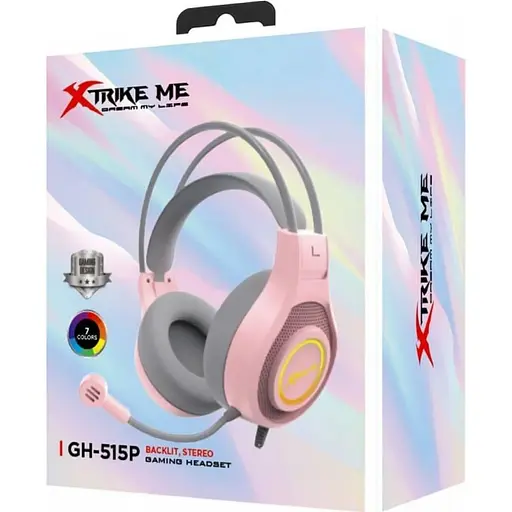 Игровые наушники XTRIKE ME GH-515 RGB Pink (GH-515P) [148299] - фото 6