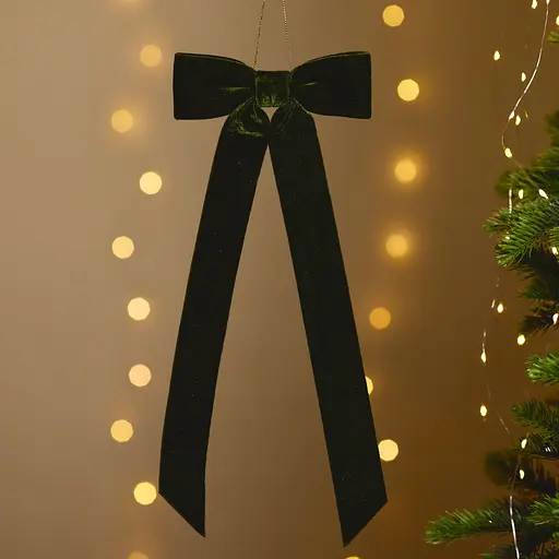 Украшение декоративное Yes! Fun Бант 38x16 см темно-зеленое (975093) - фото 5