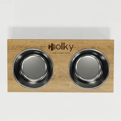 Hollky Base S — миски на підставці для маленьких собак та котів (2 × 0,45 л) - фото 3