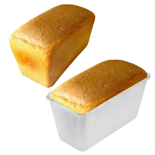 Форма хлібна посилена для випікання хліба цеглинки Л6 алюміній (23.0х11.5х11.5 см), Хлібпром 84241 - фото 1