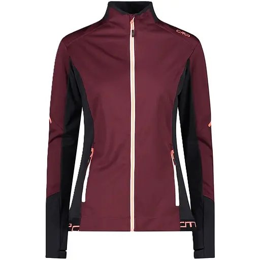 Кофта CMP Women's Full-Zip Hybrid Jacket Burgundy XXS (1097-31A2466-C919 34)