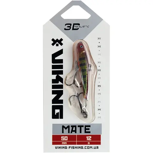 Балансир Viking Fishing Mate Ice Jig 50mm 12g #17 Brown Perch - фото 2