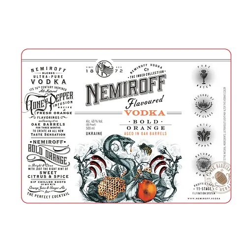 Набір: настоянка Nemiroff Bold Orange 40% 0.5 л x 2 шт. - фото 6