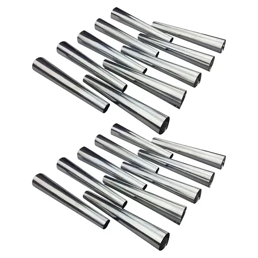 Кондитерські конуси для випічки трубочок «Каннолі» 100 мм (20 штук), Master Class Металлик 86664 - фото 1