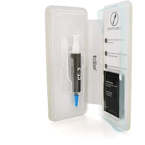 Паста термопровідна PCcooler GT2 4g, шприц, Grey,> 9.8,0W / m-K,