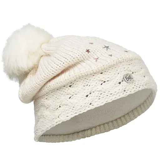 Шапка Buff Junior Knitted & Polar Hat Darsy Starwhite (1033-BU 113528.009.10.00) - фото 2