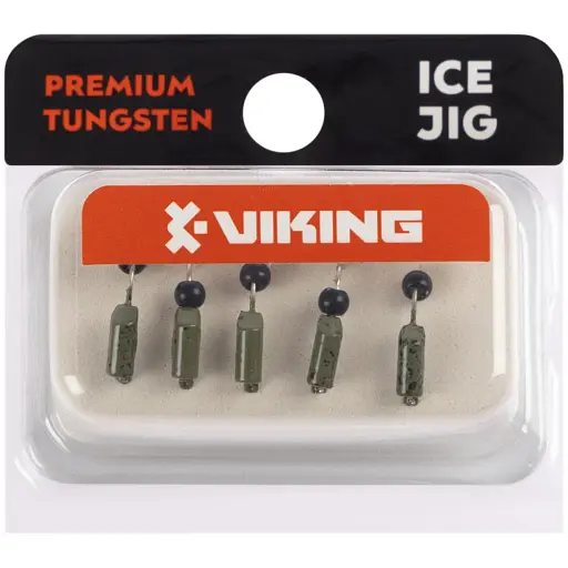 Мормышка вольфрамовая Viking Fishing Rigabik+bead 0.62g 2.5mm Olive+B (5шт) - фото 2