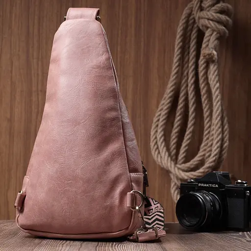 Сумка женская Vintage с акцентом на текстильную лямку из гладкой экокожи 18х33х10 см sum0026937 - фото 10