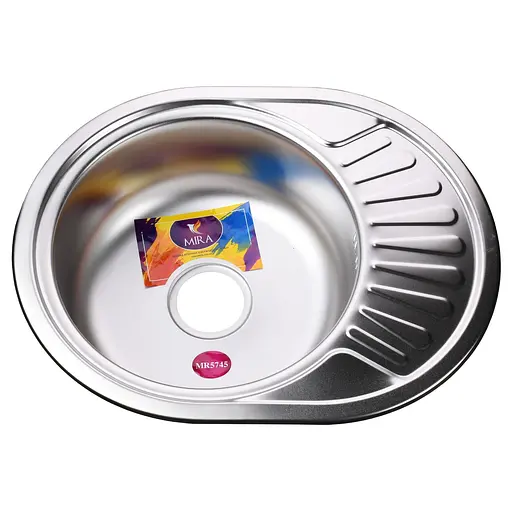 Мийка кухонна Mira MR 5745 E Satin 0.6, Satin - фото 1
