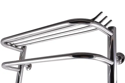 Водяна рушникосушка Unio Zp W 1200-500-12 Зета з полицею, Хром - фото 2