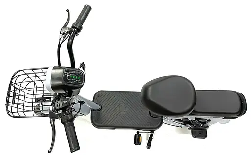 Электроскутер Двухместный Crosser Mini+Pas-система Серый - фото 2