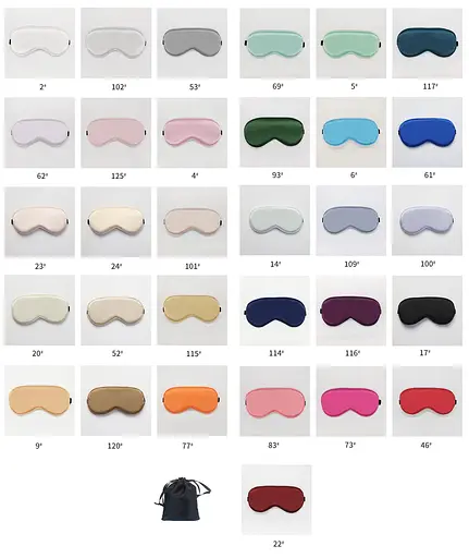 Маска для сну сатин для B2B з можливостю брендування для готелів, корпоративних подарунків, Private-label, 50шт. (1231-02-50p) - фото 4