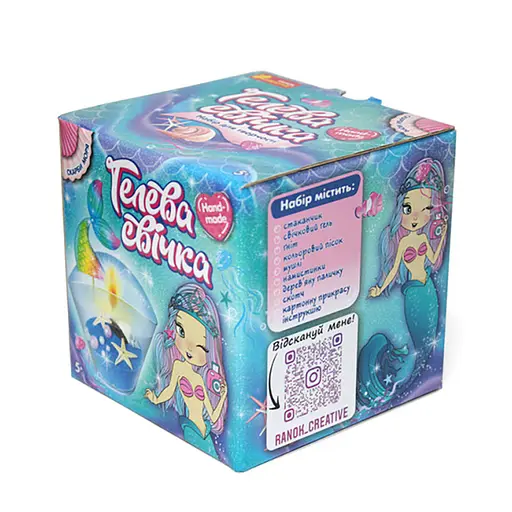 Гелевая свечка в стаканчике "Сокровища моря" 10100524 своими руками - фото 5