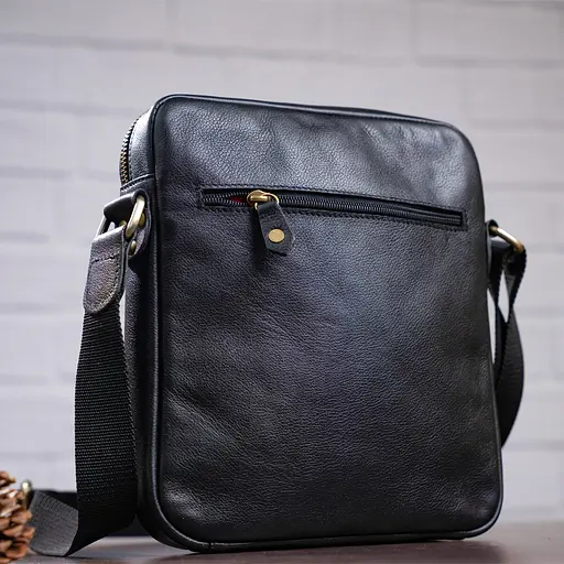 Чоловіча шкіряна сумка SHVIGEL 21,5х24,5х3,5 см sum0012783 - фото 7