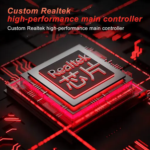 Игровая беспроводная мышка Aula V9 Pro+ / Сенсор PAW3395 / Три режима подключения / Black - фото 4