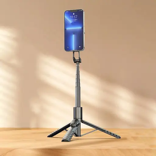 Штатив-тренога Adyss A67P-C с пультом и магнитным держателем 1.3m черный - фото 2