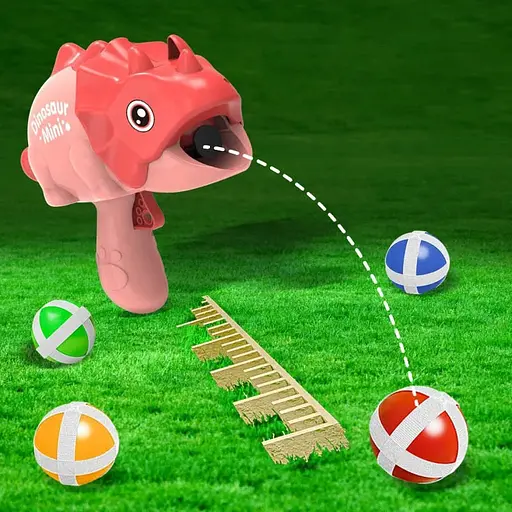 Интерактивная игра Dinosaur Athletics Gun на липучках + мишень Red - фото 2