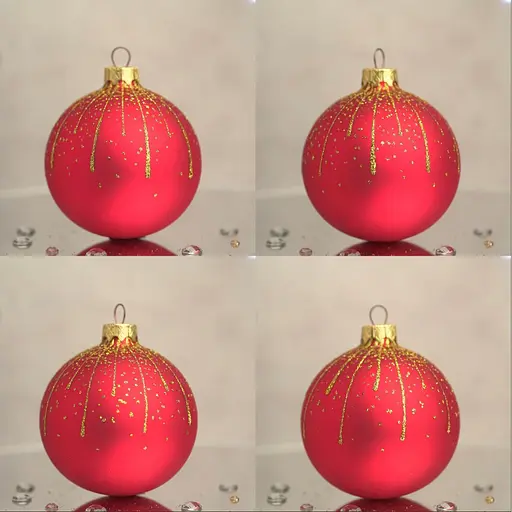 Ялинкова прикраса Санта Шоп Блискуча мішура скло (4820001154566) - фото 5