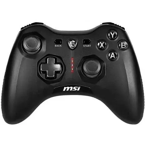 Геймпад MSI FORCE GC20 V2 черный USB с вибрацией для ПК/Android 12 кнопок - фото 1