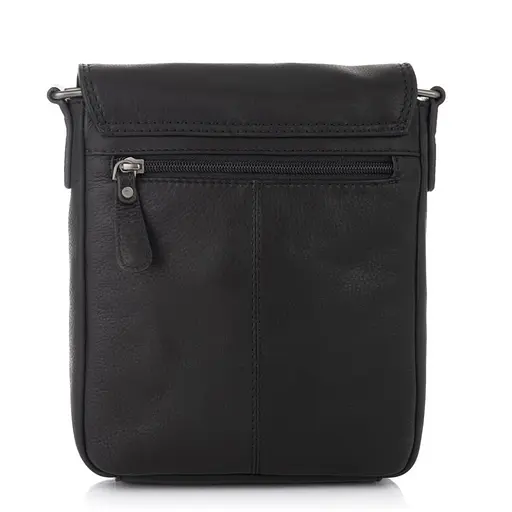 Чоловіча шкіряна сумка через плече Hill&Burry 22.5х18х5 см sum0025723 - фото 4