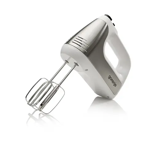 Gorenje Міксер ручний 400 Вт насадки-4 винчики, турборежим, біло-сірий - фото 2