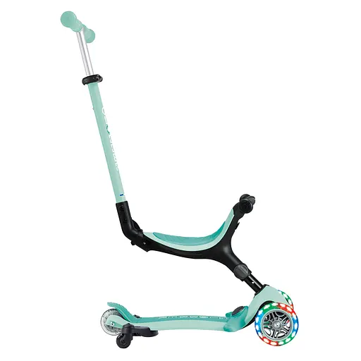 Самокат Globber Go Up Active Lights 360 колеса светятся до 20/50кг от 1 года мятный (749-206) - фото 6