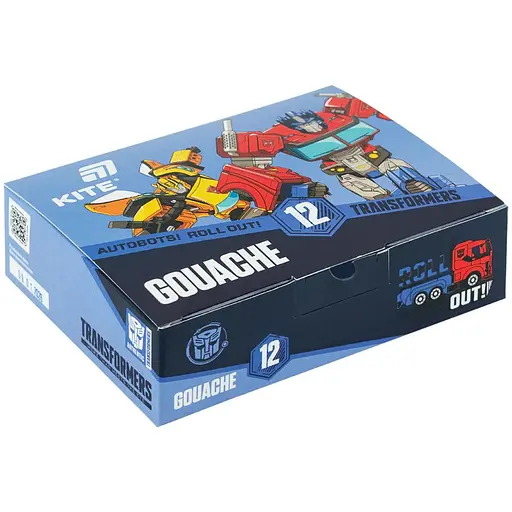 Гуашь Kite Transformers 12 цветов по 20 мл (TF26-063) - фото 1