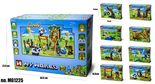 Конструктор Майнкрафт, 47-52 деталі, 15x11x3 см, (В асортименті) - фото 3