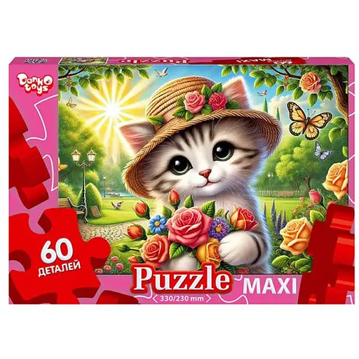 Пазл класичний Котик Mx60-11-01, 60 елементів